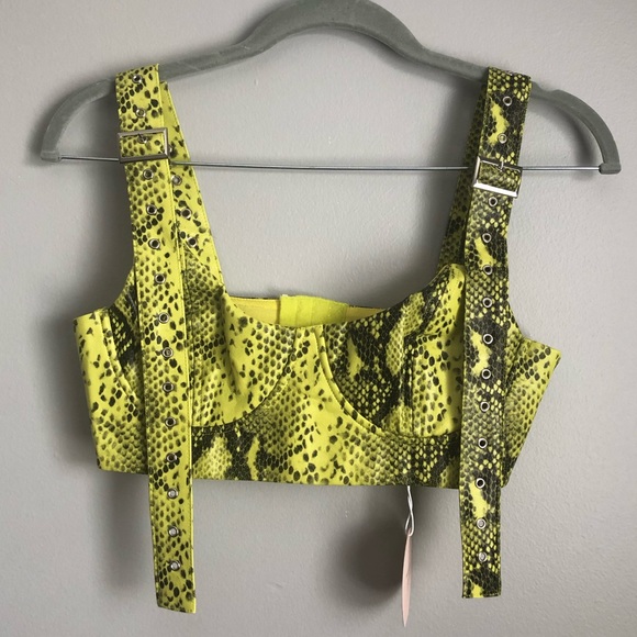 Snakeskin Printed Bralette - Picture 2 of 5